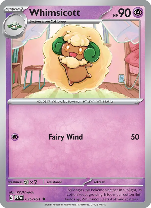 Whimsicott — Pokémon card