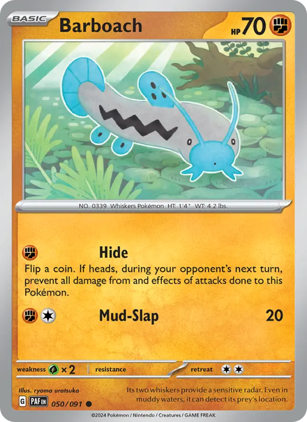 Barboach — Pokémon card