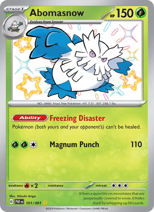 Abomasnow — Pokémon card