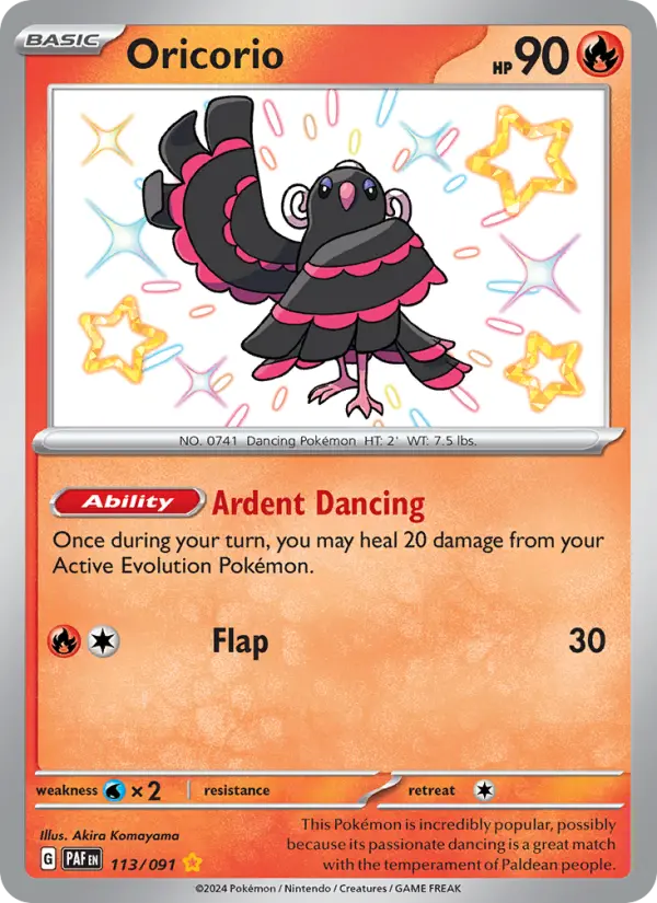 Oricorio — Pokémon card
