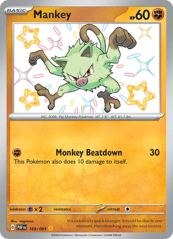 Mankey — Pokémon card