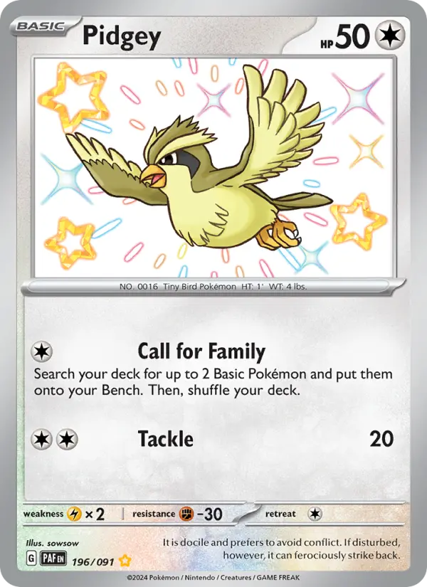 Pidgey — Pokémon card