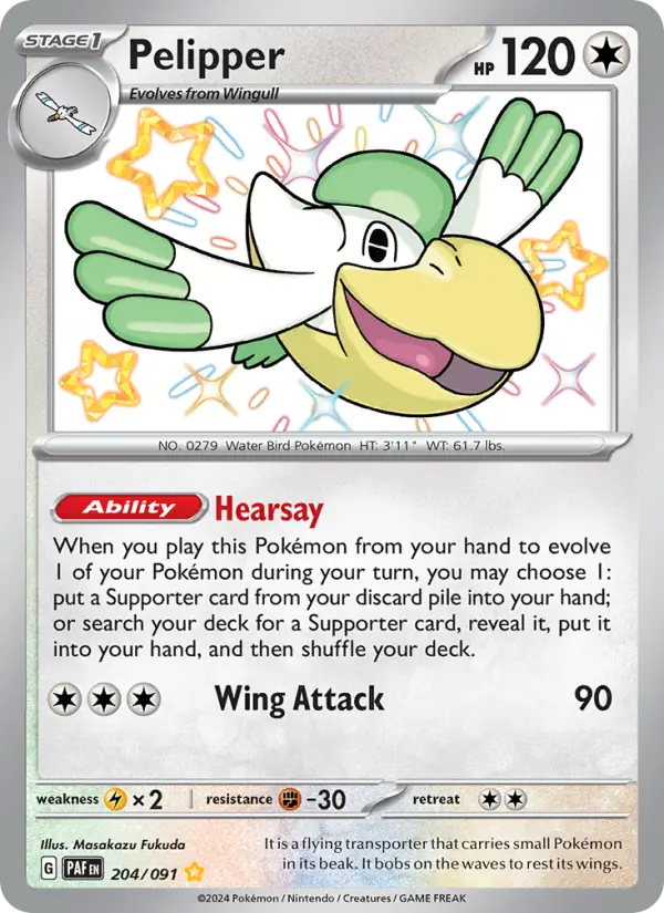 Pelipper — Pokémon card