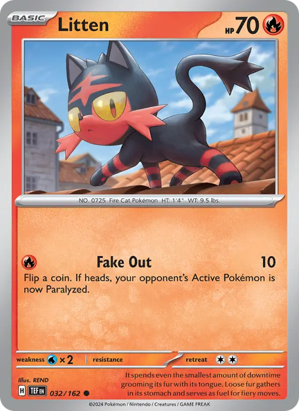 Litten — Pokémon card