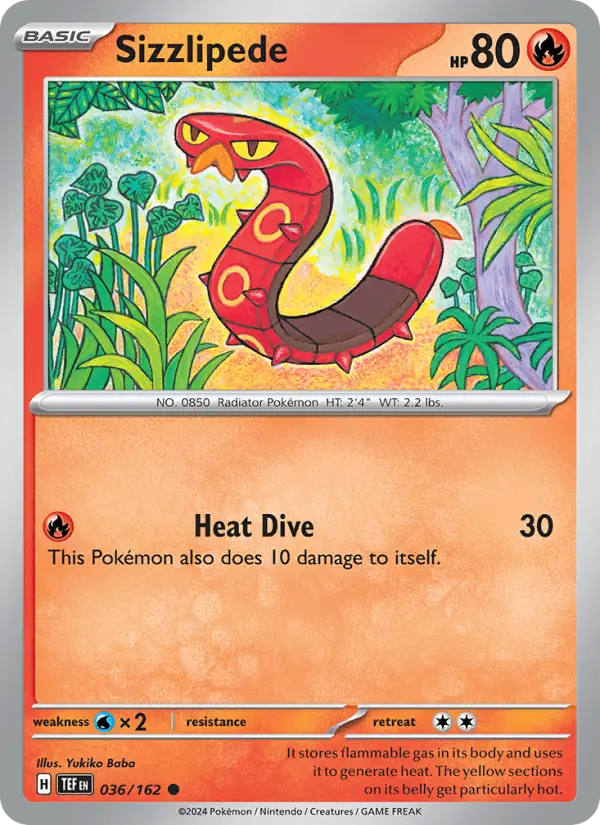 Sizzlipede — Pokémon card