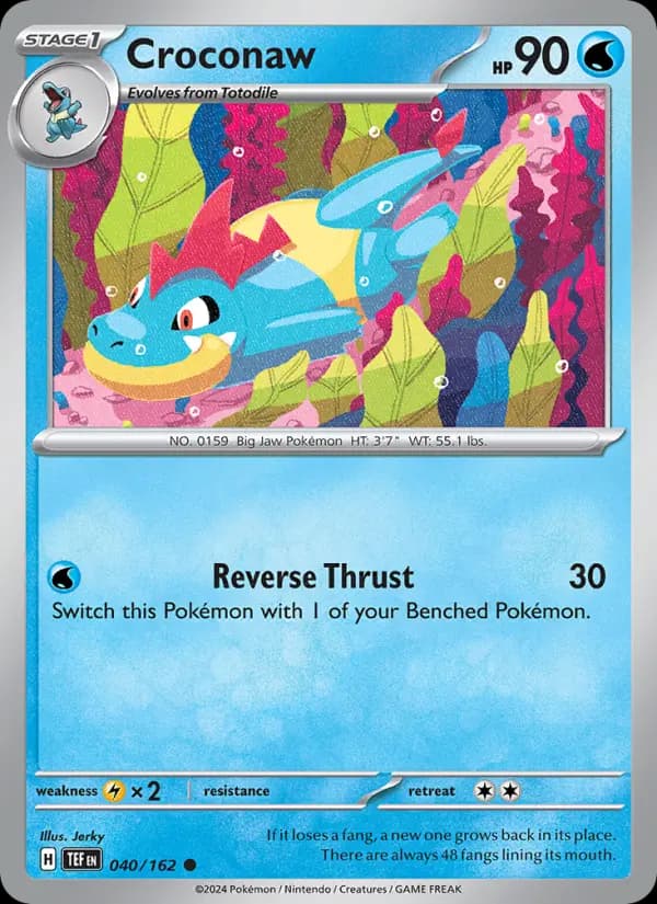 Croconaw — Pokémon card