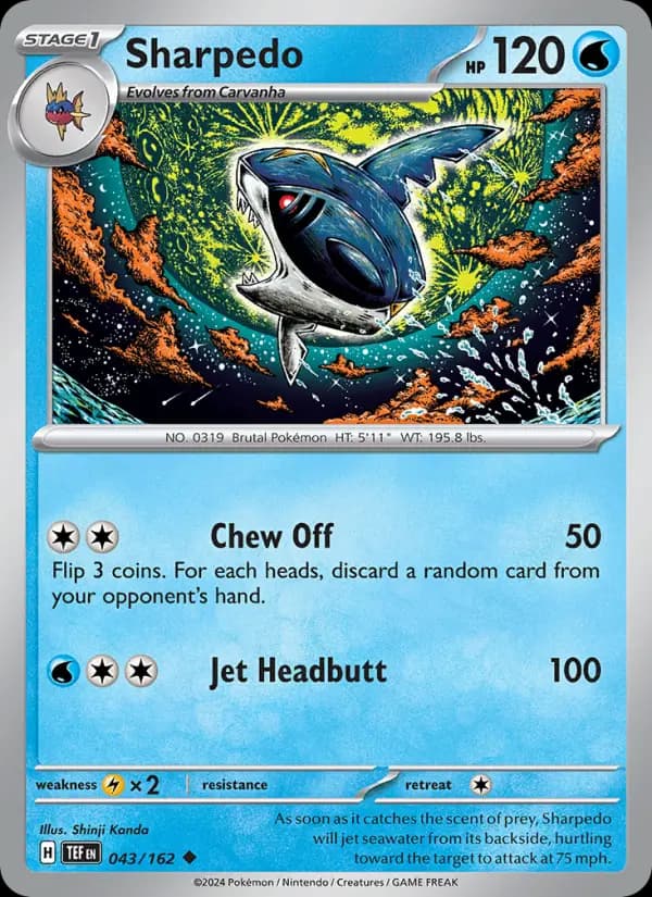 Sharpedo — Pokémon card