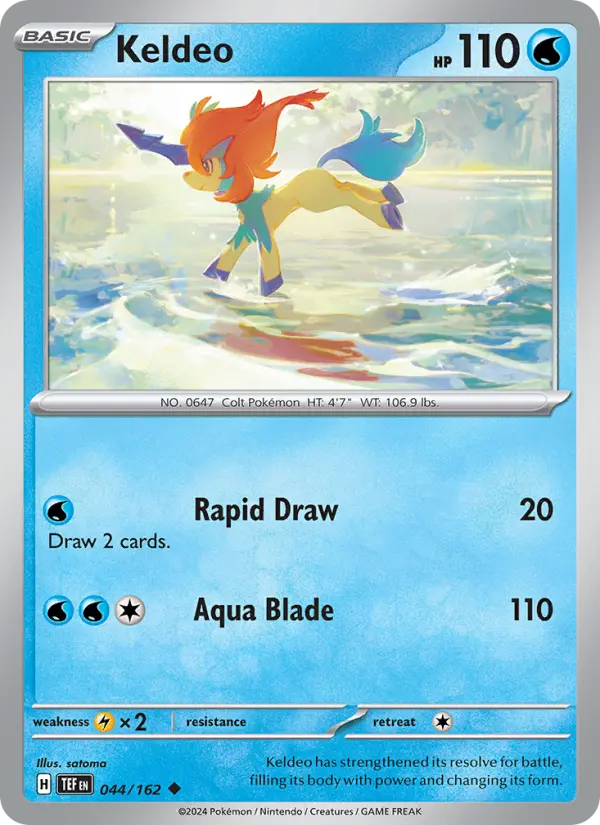 Keldeo — Pokémon card