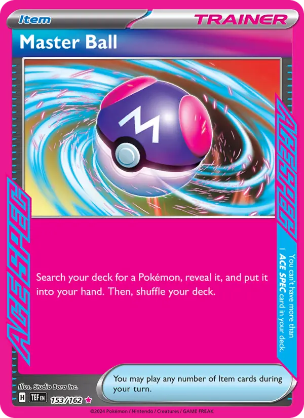 Master Ball — Pokémon card