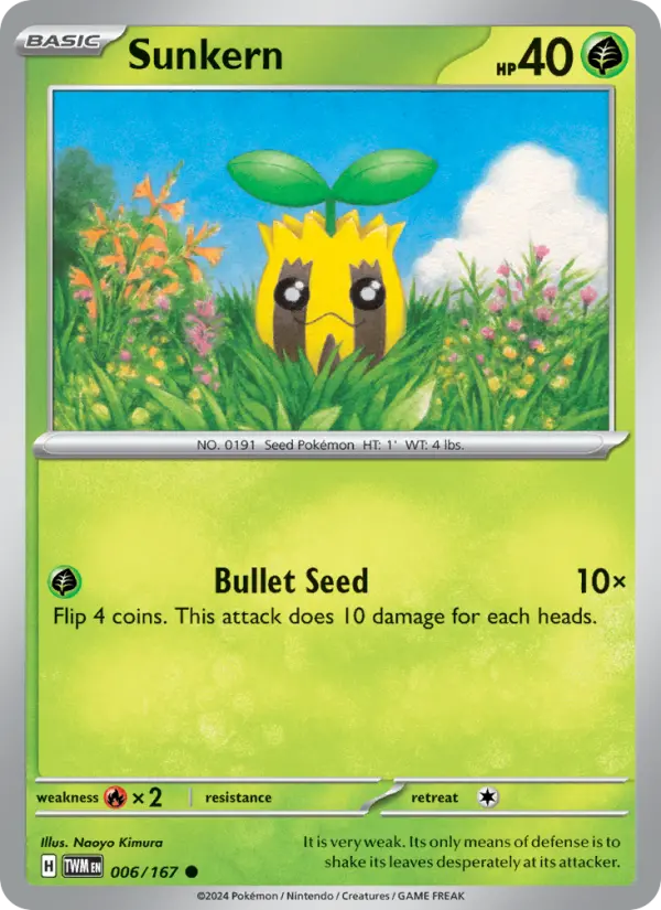 Sunkern — Pokémon card