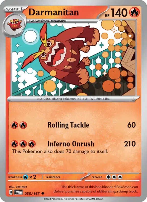Darmanitan — Pokémon card