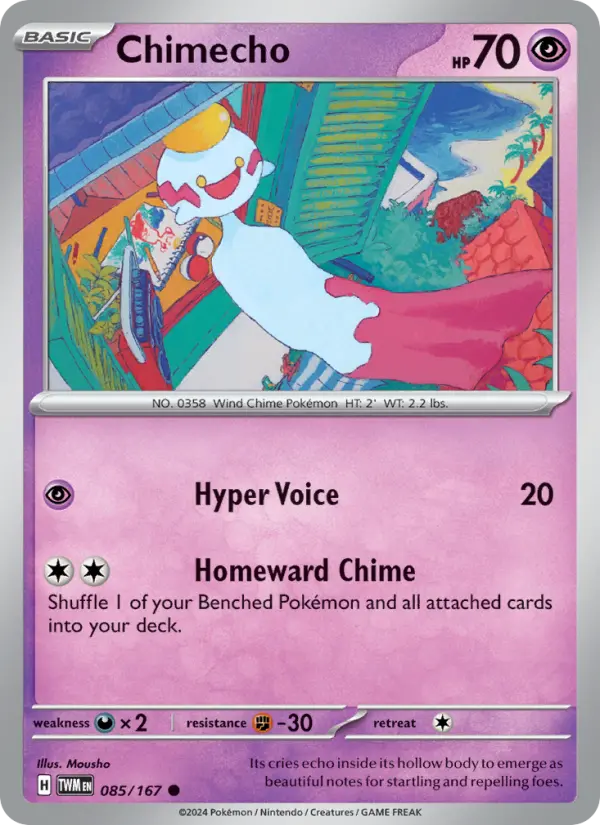 Chimecho — Pokémon card