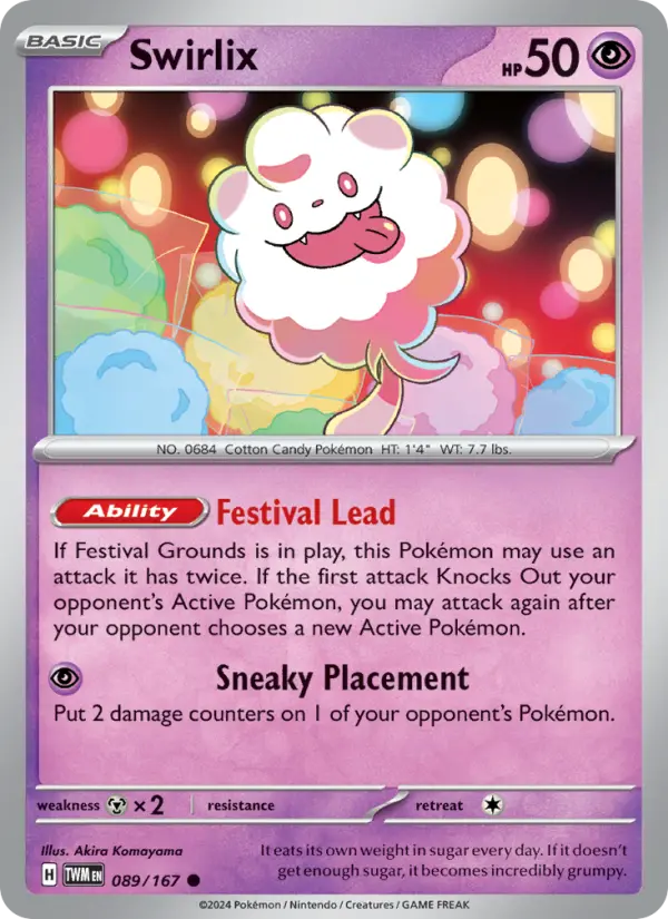 Swirlix — Pokémon card