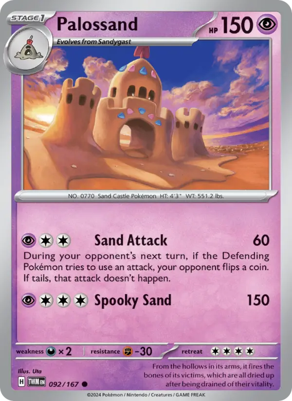 Palossand — Pokémon card
