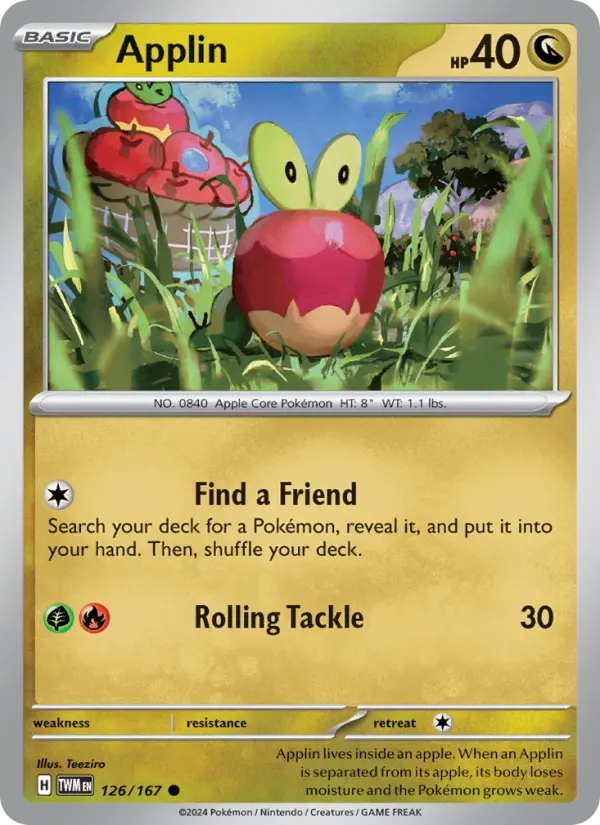Applin — Pokémon card