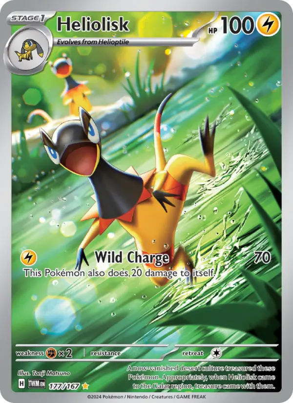 Heliolisk — Pokémon card