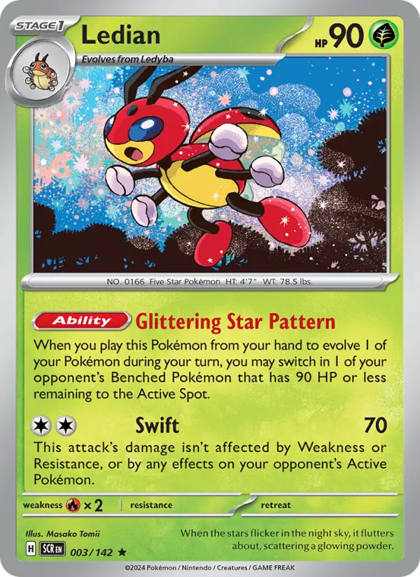 Ledian — Pokémon card