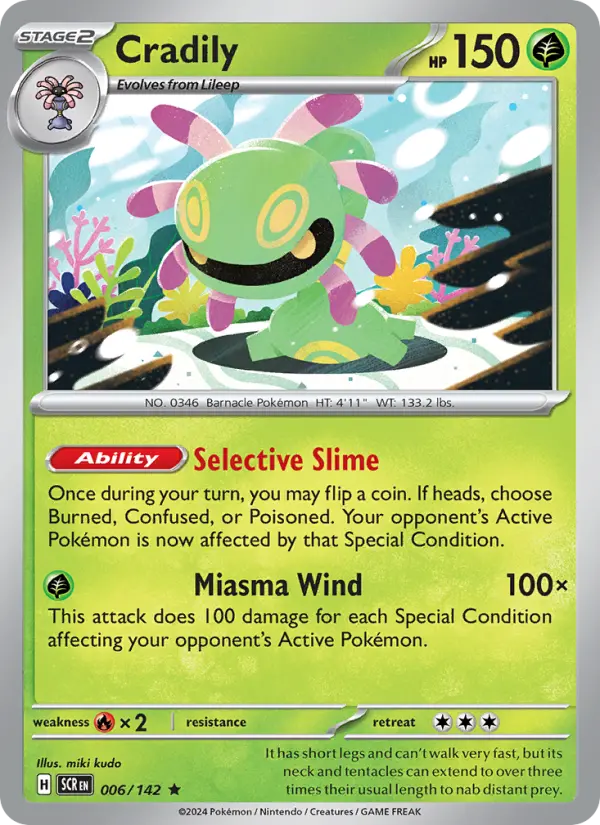 Cradily — Pokémon card