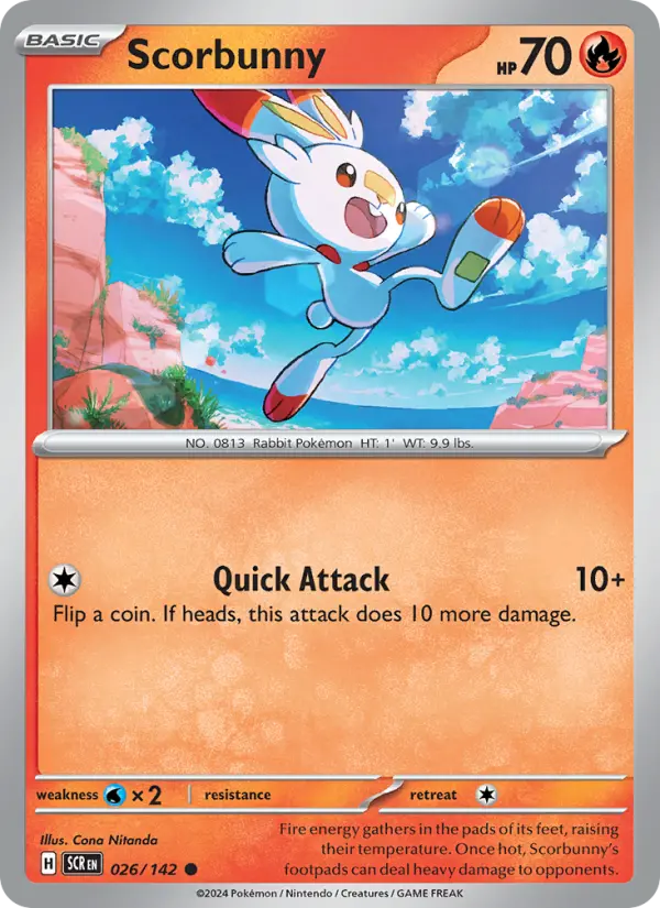 Scorbunny — Pokémon card