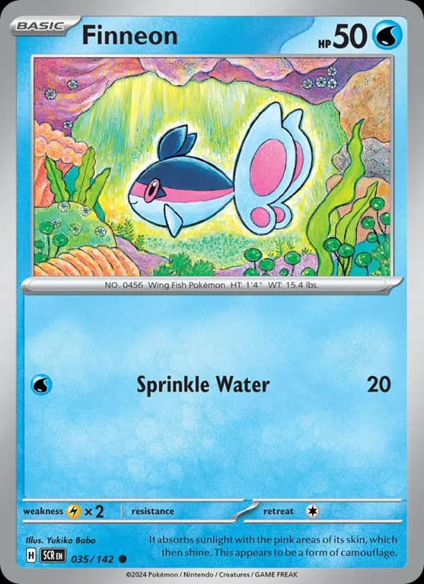 Finneon — Pokémon card