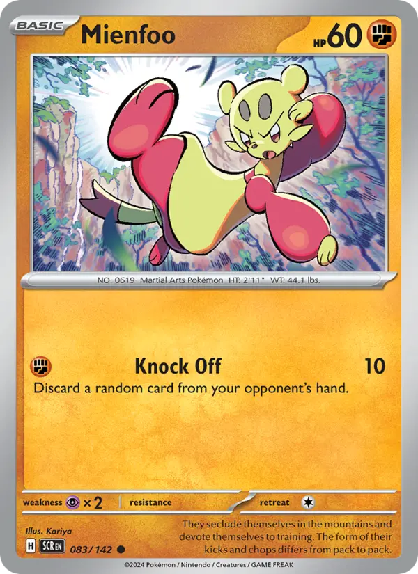 Mienfoo — Pokémon card