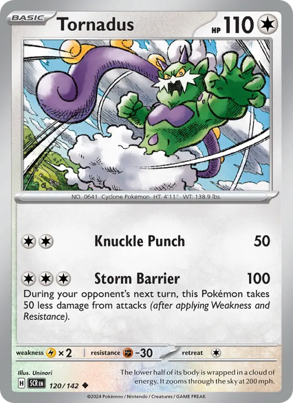 Tornadus — Pokémon card