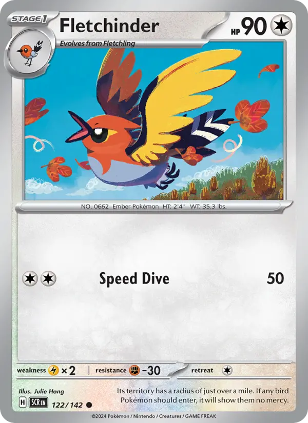 Fletchinder — Pokémon card