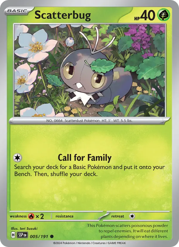Scatterbug — Pokémon card