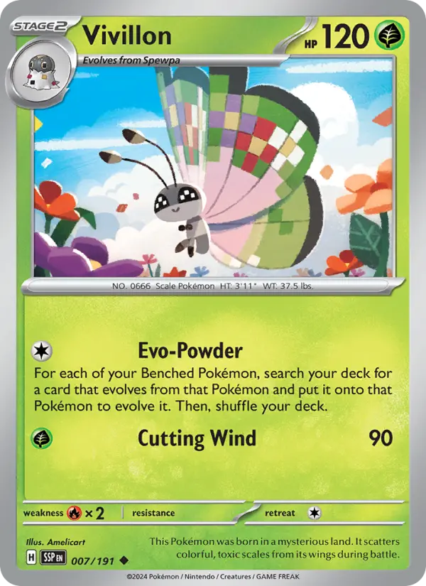 Vivillon — Pokémon card