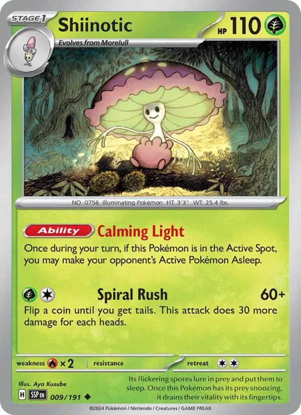 Shiinotic — Pokémon card