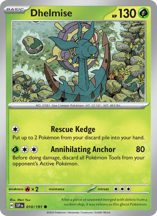 Dhelmise — Pokémon card