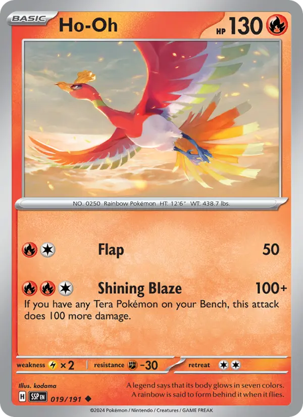 Ho-Oh — Pokémon card