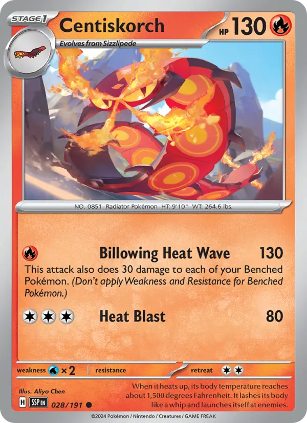 Centiskorch — Pokémon card