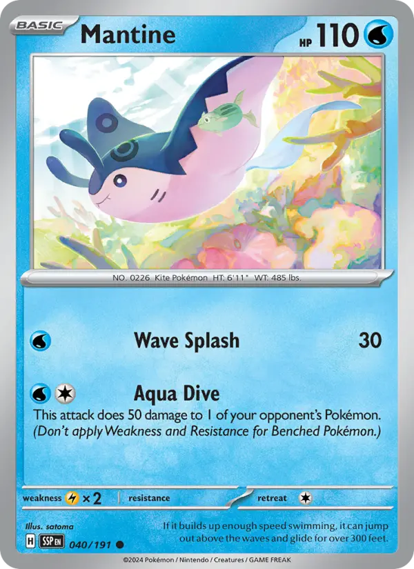 Mantine — Pokémon card