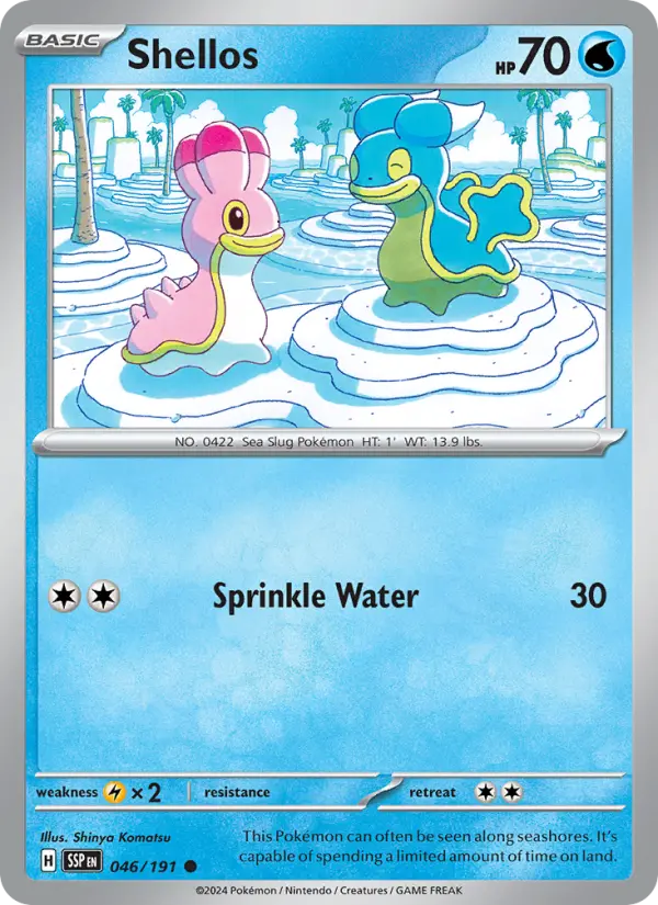 Shellos — Pokémon card