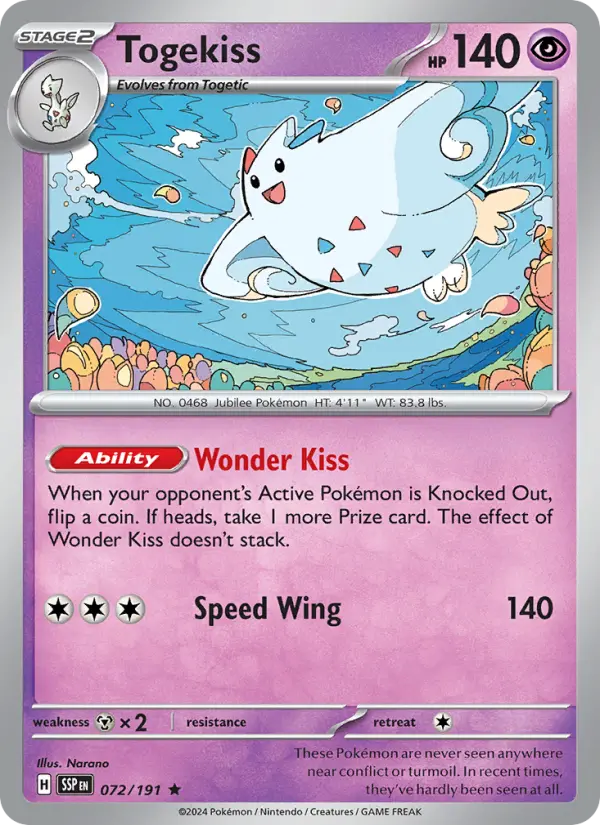 Togekiss — Pokémon card