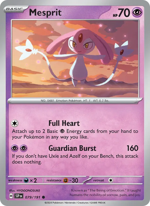 Mesprit — Pokémon card