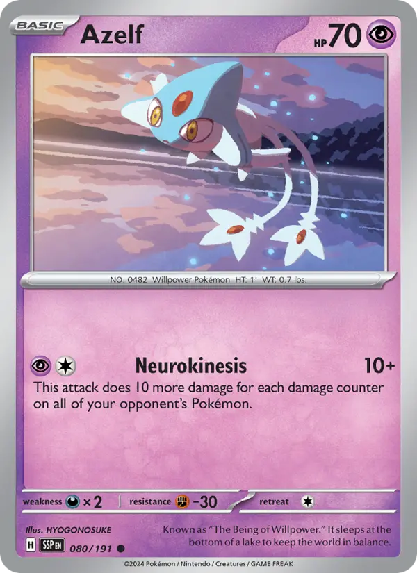 Azelf — Pokémon card