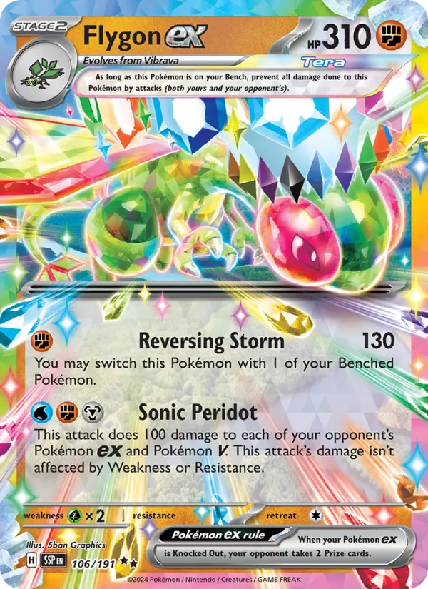 Flygon ex — Pokémon card