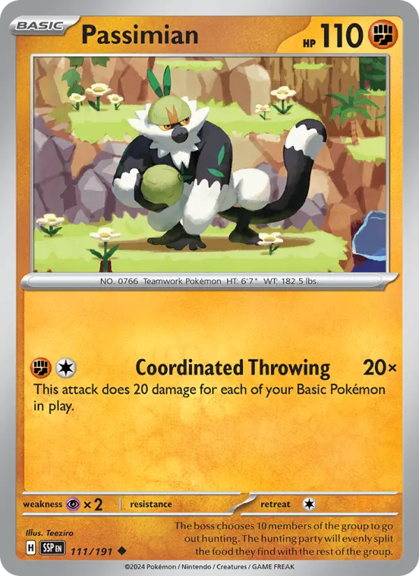 Passimian — Pokémon card