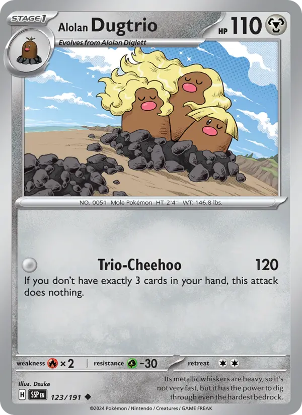 Alolan Dugtrio — Pokémon card