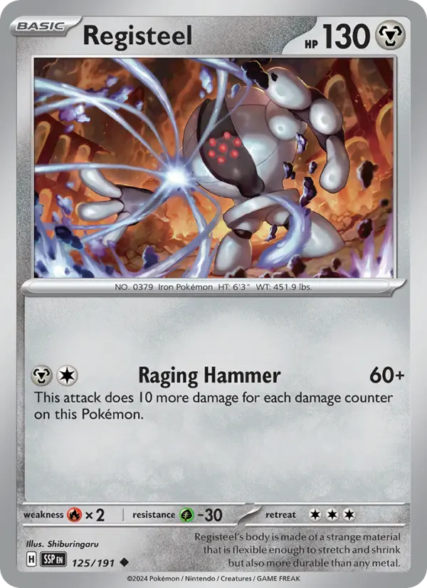 Registeel — Pokémon card