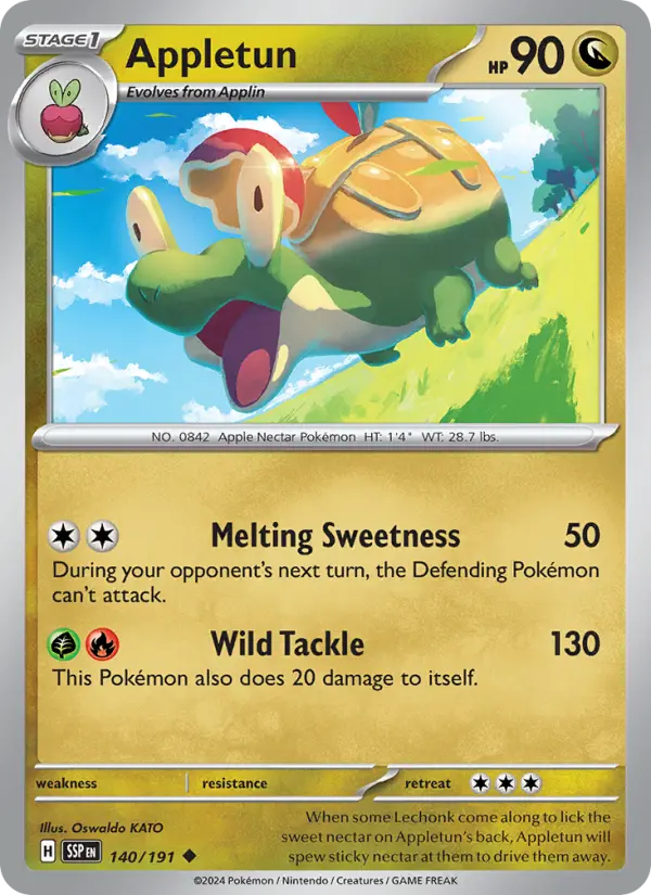 Appletun — Pokémon card