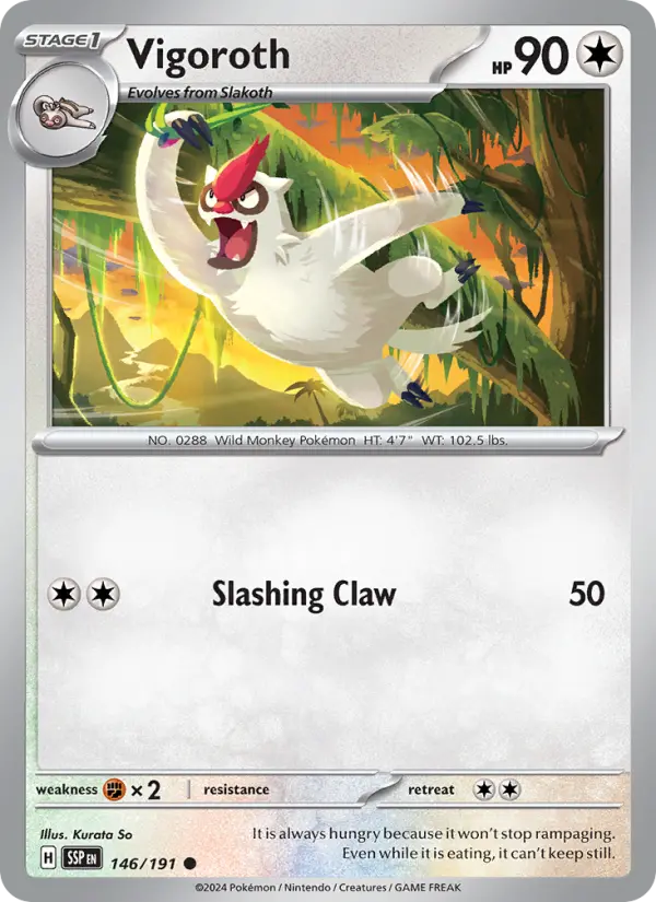 Vigoroth — Pokémon card