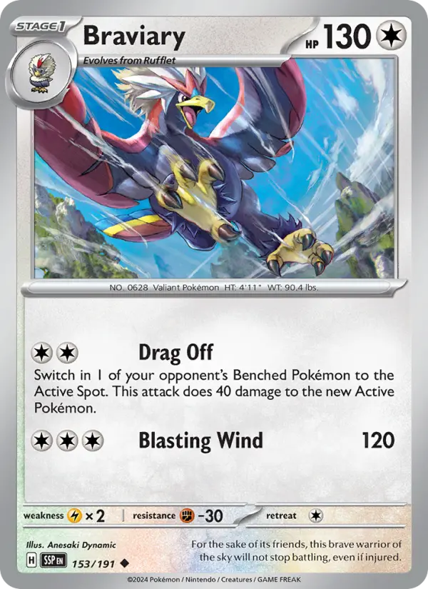 Braviary — Pokémon card