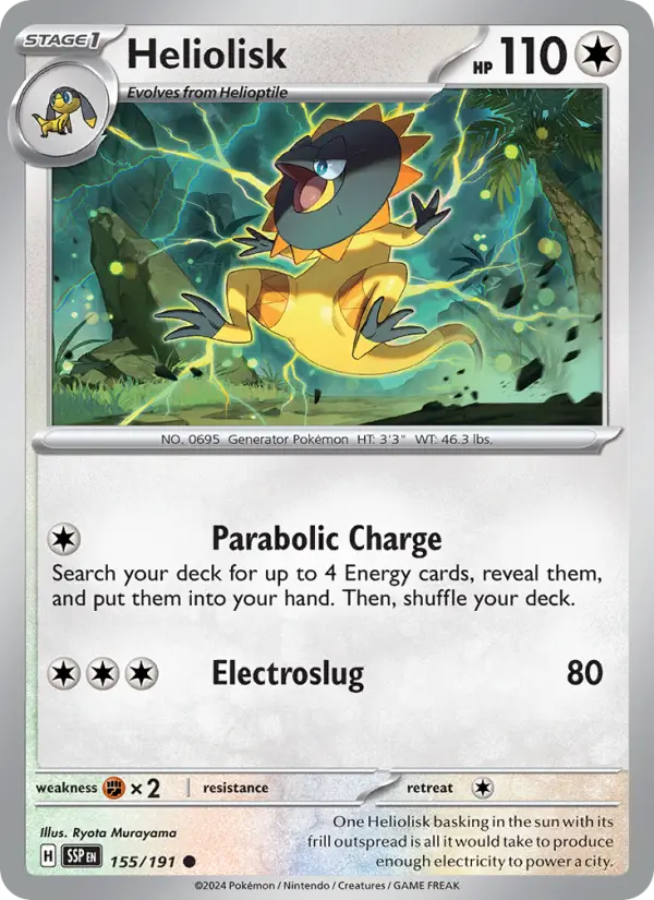 Heliolisk — Pokémon card
