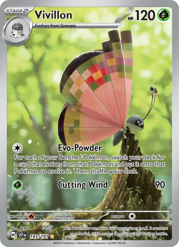 Vivillon — Pokémon card