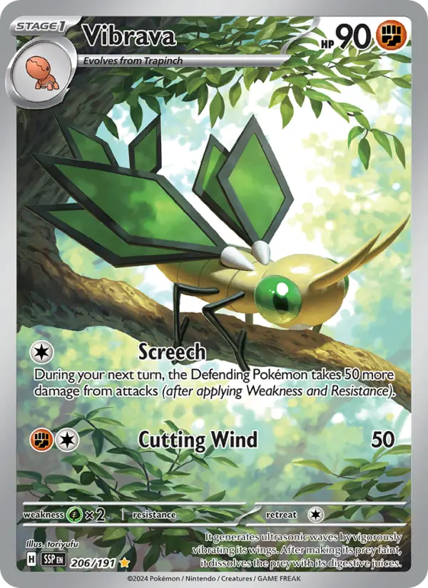 Vibrava — Pokémon card