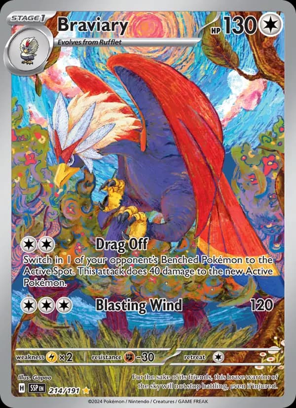 Braviary — Pokémon card
