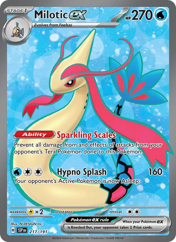 Milotic ex — Pokémon card